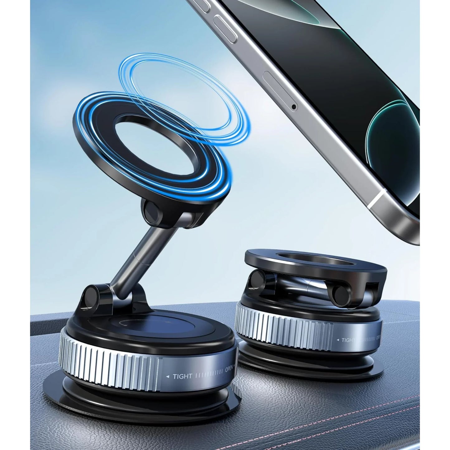 70%OFF- 360°Phone Holder With 3 Pcs MicroFiber Clothes + Brush
