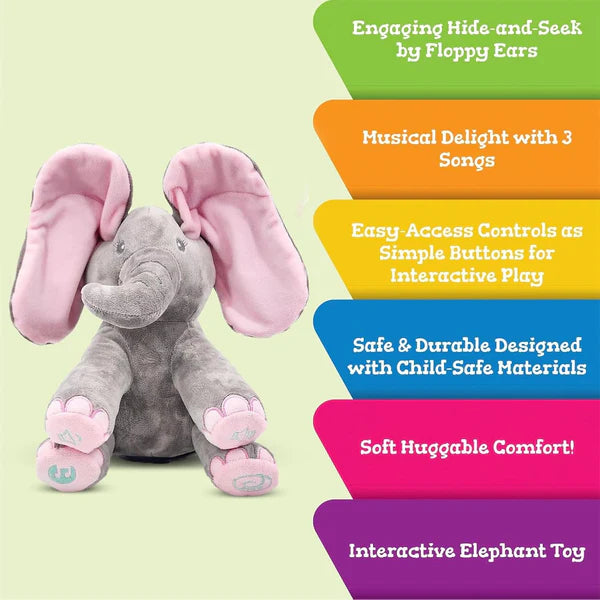50% OFF - Peek a boo Talking Elephant - shopzykart™
