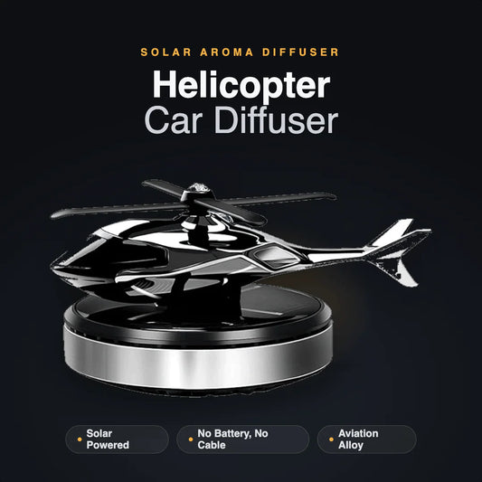 Solar Helicopter Design Car Perfume & Air Freshener