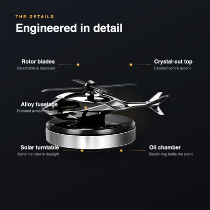 Solar Helicopter Design Car Perfume & Air Freshener