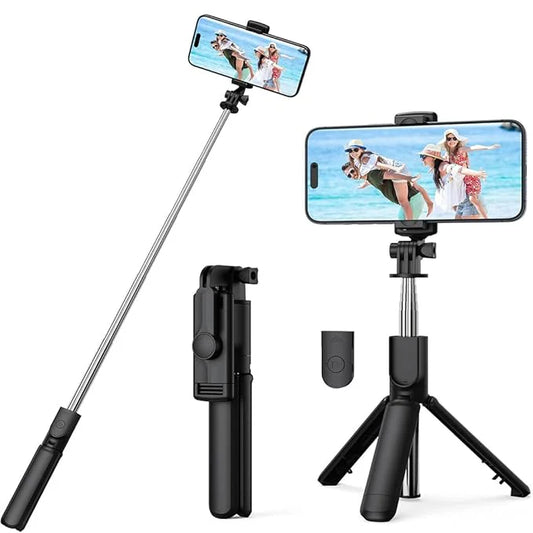 🔥Last Day 50% OFF🔥 MagicGrip Pro – Compact 3-in-1 Selfie Stick Tripod with Remote with case