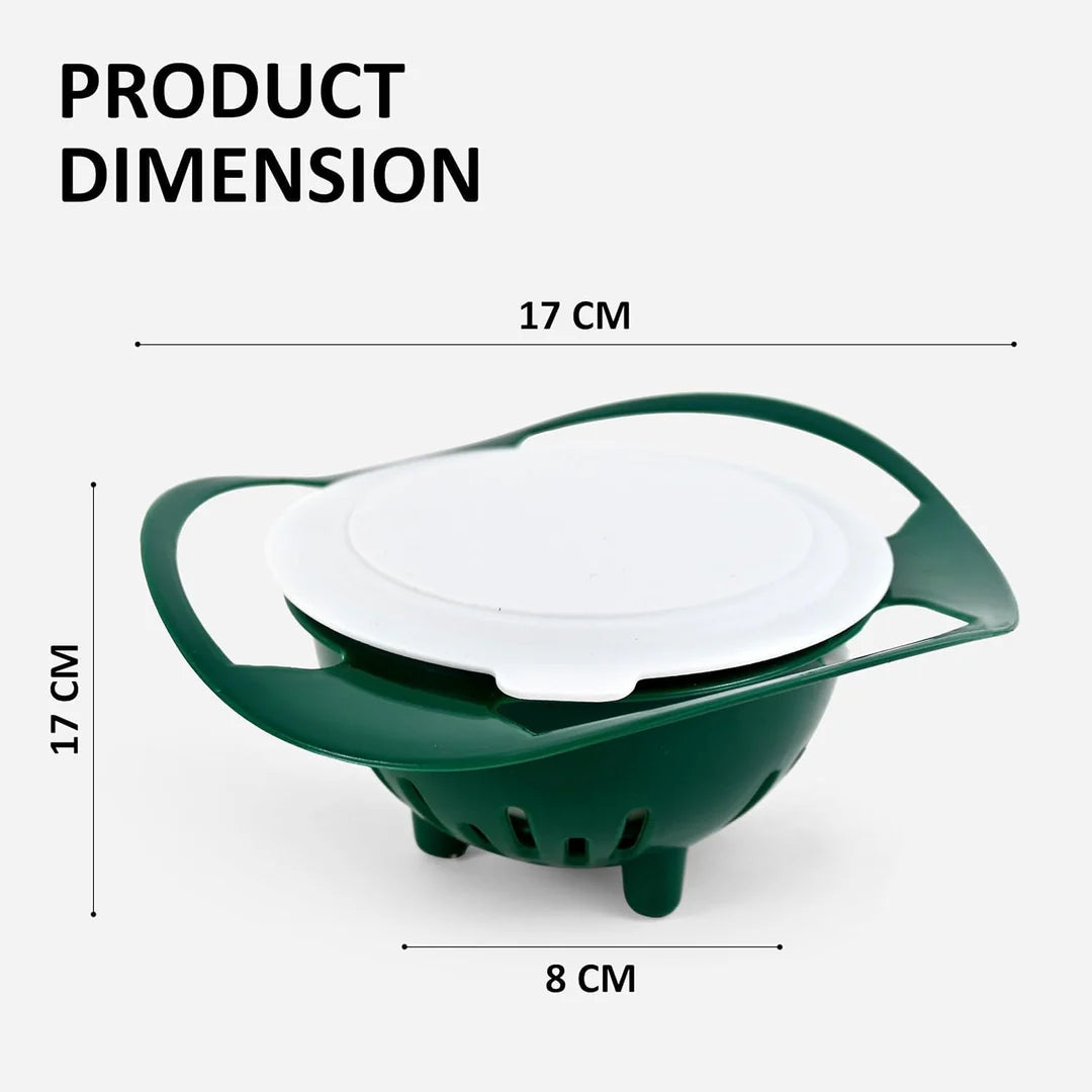 360° Rotating Spill Proof Gyro Bowl for Toddlers