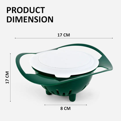 360° Rotating Spill Proof Gyro Bowl for Toddlers