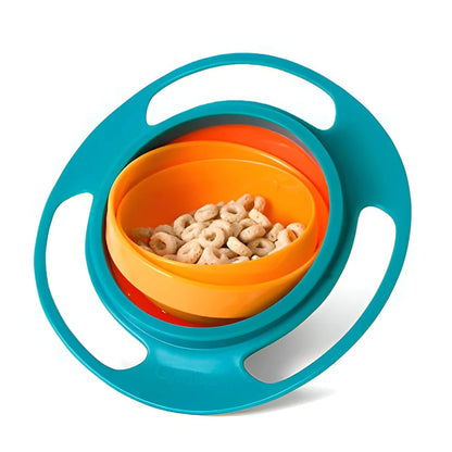 360° Rotating Spill Proof Gyro Bowl for Toddlers