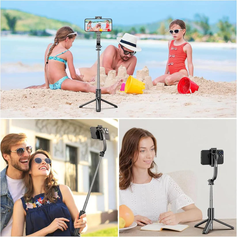 🔥Last Day 50% OFF🔥 MagicGrip Pro – Compact 3-in-1 Selfie Stick Tripod with Remote with case