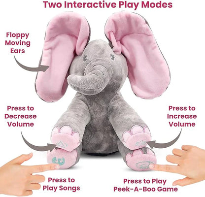 50% OFF - Peek a boo Talking Elephant - shopzykart™