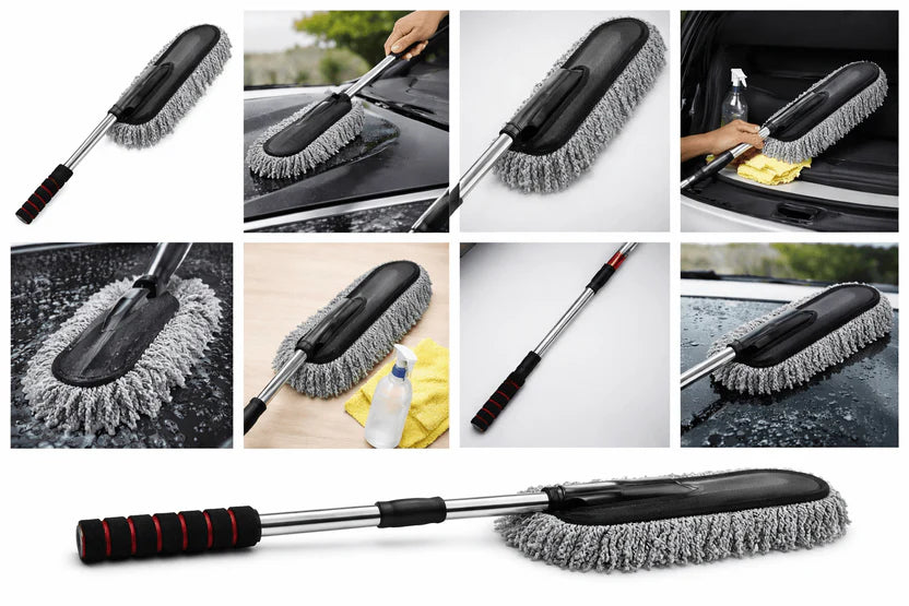 Extendable Microfiber Cleaning Brush +car cleaning brush At Just Rs 799 Only