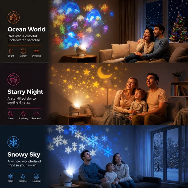 🔥60%OFF - AquaWorld™ Ocean Night Light Projector