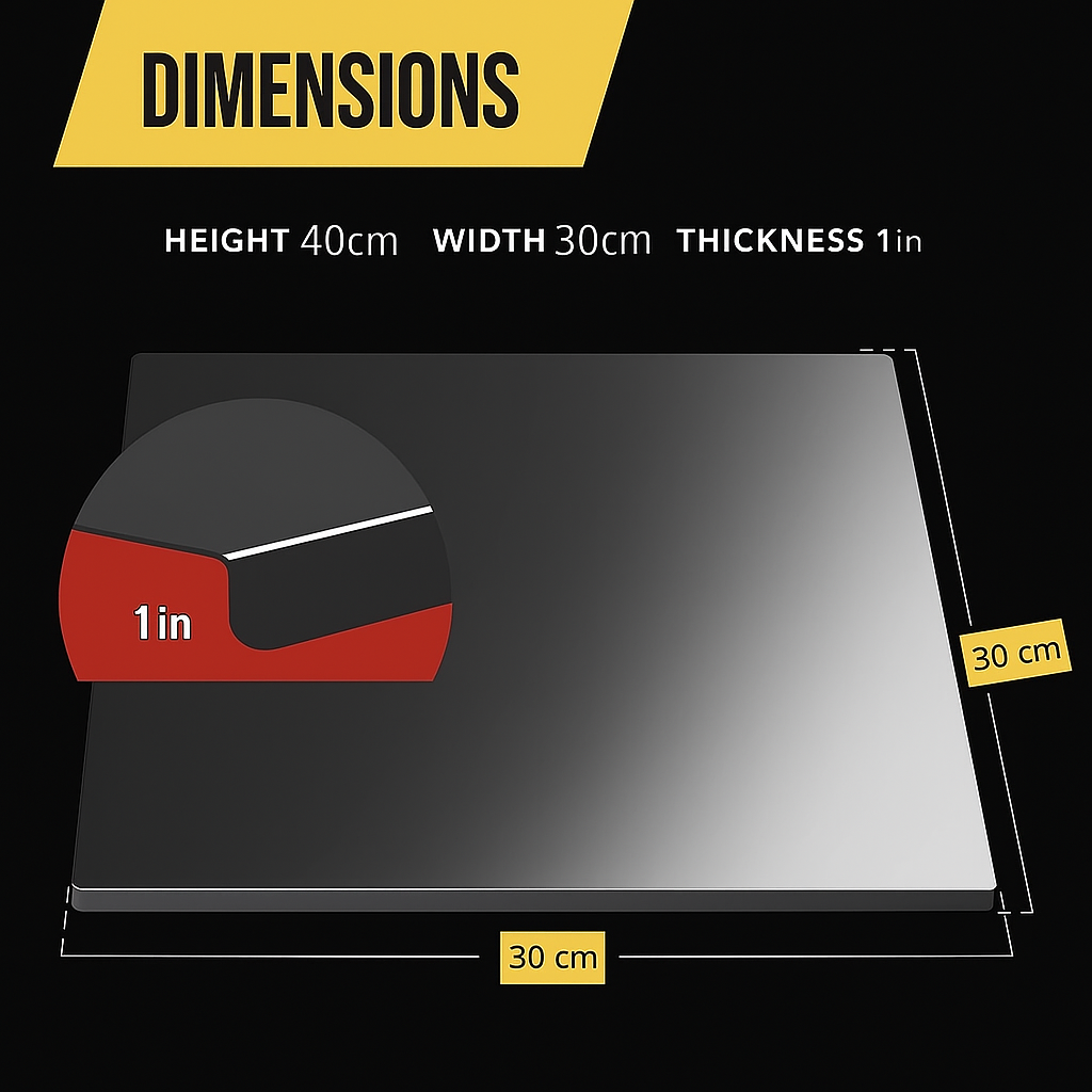 The Steel Standard - Stainless Steel Chopping Board (35x31cm)