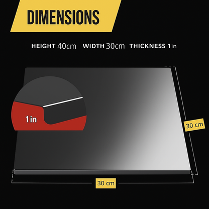 The Steel Standard - Stainless Steel Chopping Board (35x31cm)