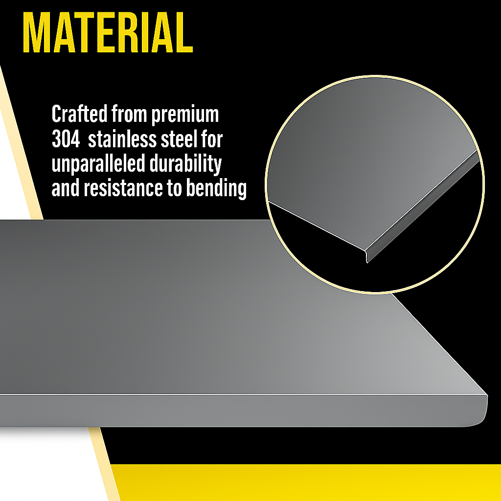 The Steel Standard - Stainless Steel Chopping Board (35x31cm)