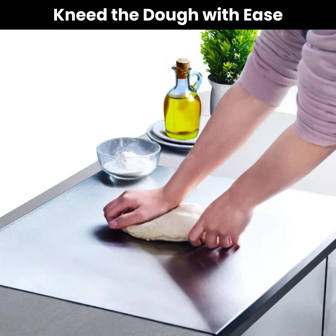 The Steel Standard - Stainless Steel Chopping Board (35x31cm)