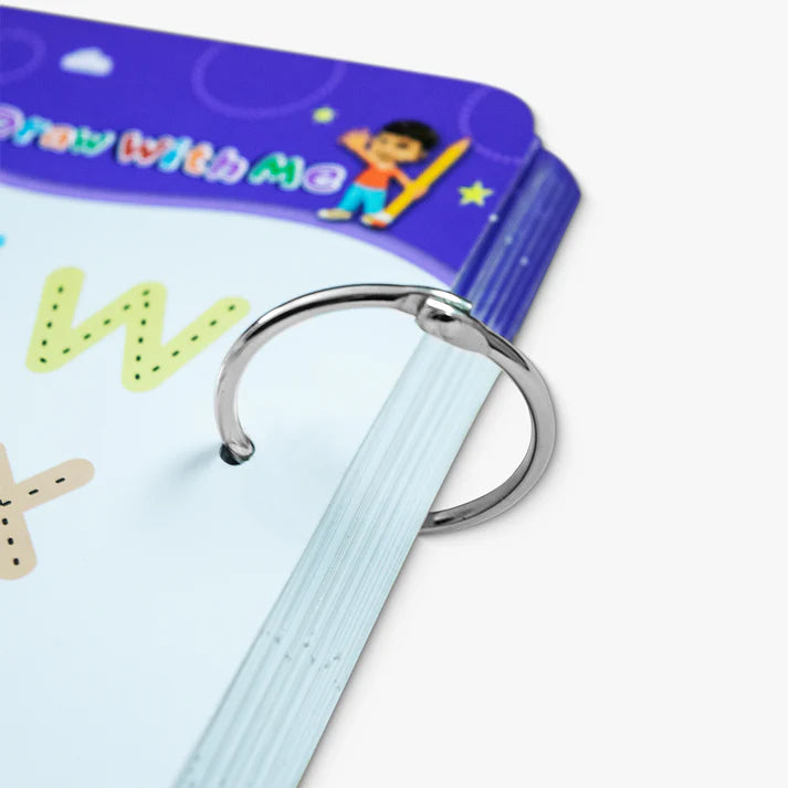 68 Pages Reusable Tracing Line book to improve HAND WRITING For 2+ Years kids