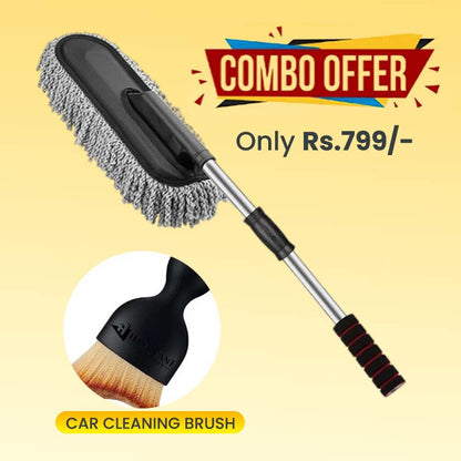 Extendable Microfiber Cleaning Brush +car cleaning brush At Just Rs 799 Only