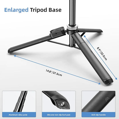 🔥Limited Stock-  MagicGrip Pro – Compact 3-in-1 Selfie Stick Tripod with Remote | 6 Months Warranty
